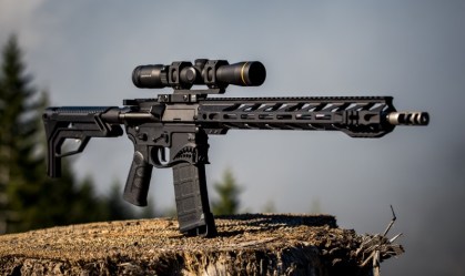 Foto de um rifle