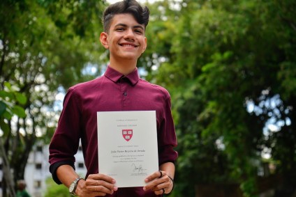 João Victor Arruda irá estudar na 'Government', em Harvard