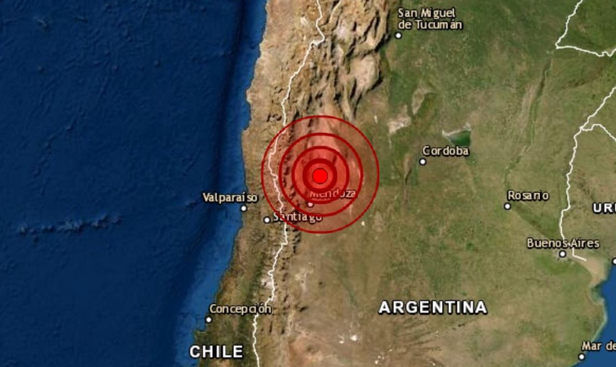 Epicentro do terremoto em San Juan
