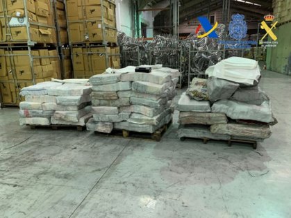 Mais de 2Kg de cocaína foi apreendido no porto de Algeciras, no sul da Espanha.