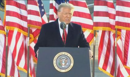 Donald Trump fez o último discurso como presidente dos EUA  (20.jan.2021)