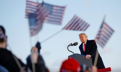 Trump em seu último discurso como presidente