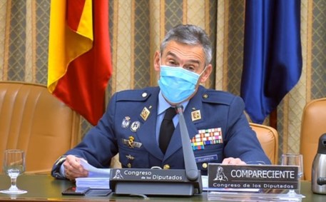O chefe do Estado-maior da Espanha, Miguel Angel Villaroya