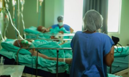 Pacientes de Covid-19 em hospital de Rondônia