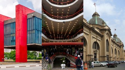 O Masp, a Galeria do Rock e o Mercado Municipal em São Paulo