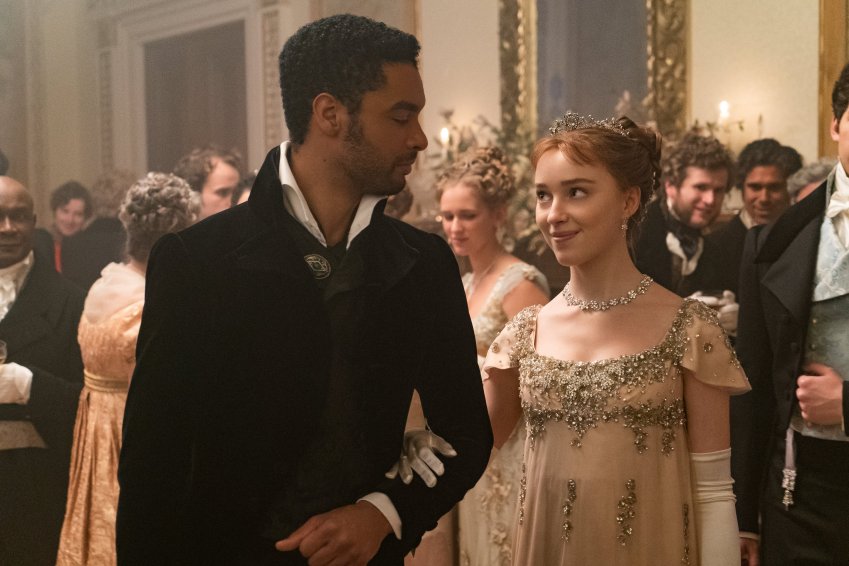 Daphne Bridgerton em cena da primeira temporada da Netflix / Foto: Divulgação/ Netflix