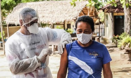 Aplicação de vacina nas comunidades indígenas de Santarém, Óbidos e Belterra