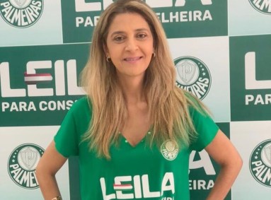 Leila Pereira, conselheira do Palmeiras e patrocinadora do clube com a Crefisa