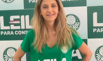 Leila Pereira, conselheira do Palmeiras e patrocinadora do clube com a Crefisa