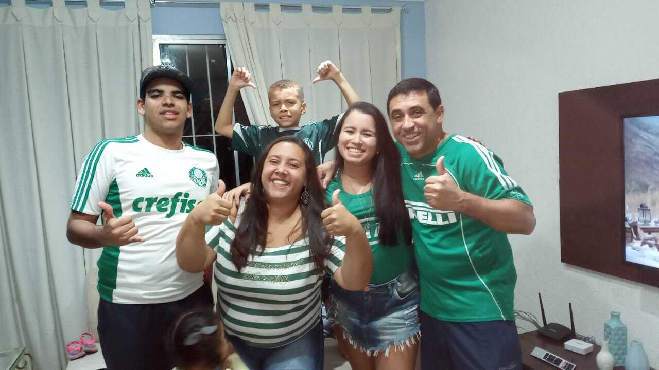 Torcedores do Palmeiras para a final do Libertadores