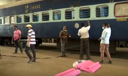 Índia transforma trens em hospitais e fecha ferrovias pela 1ª vez em 167 anos