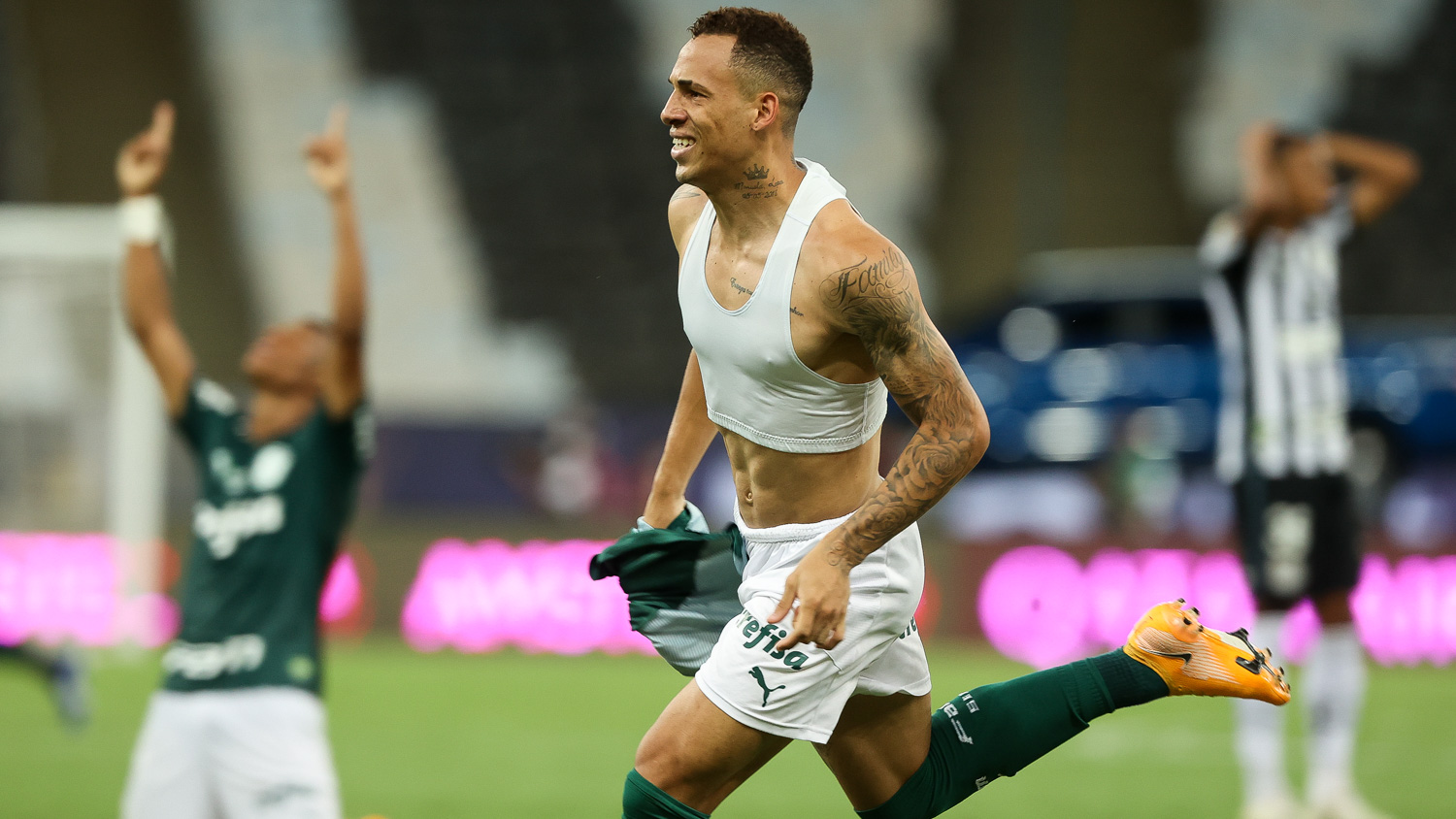 Breno Lopes, autor do gol do título do Palmeiras na Libertadores