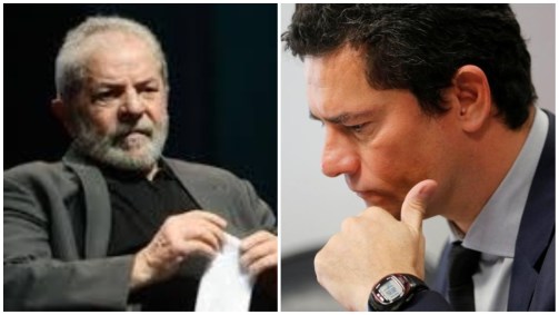 Montagem Lula e Moro