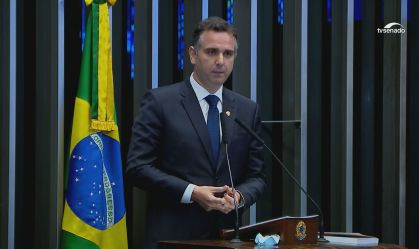 O senador Rodrigo Pacheco (DEM-MG) (01.fev.2021)