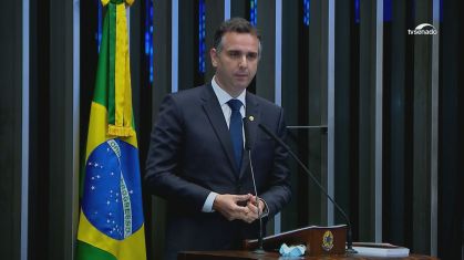 O senador Rodrigo Pacheco (DEM-MG) (01.fev.2021)