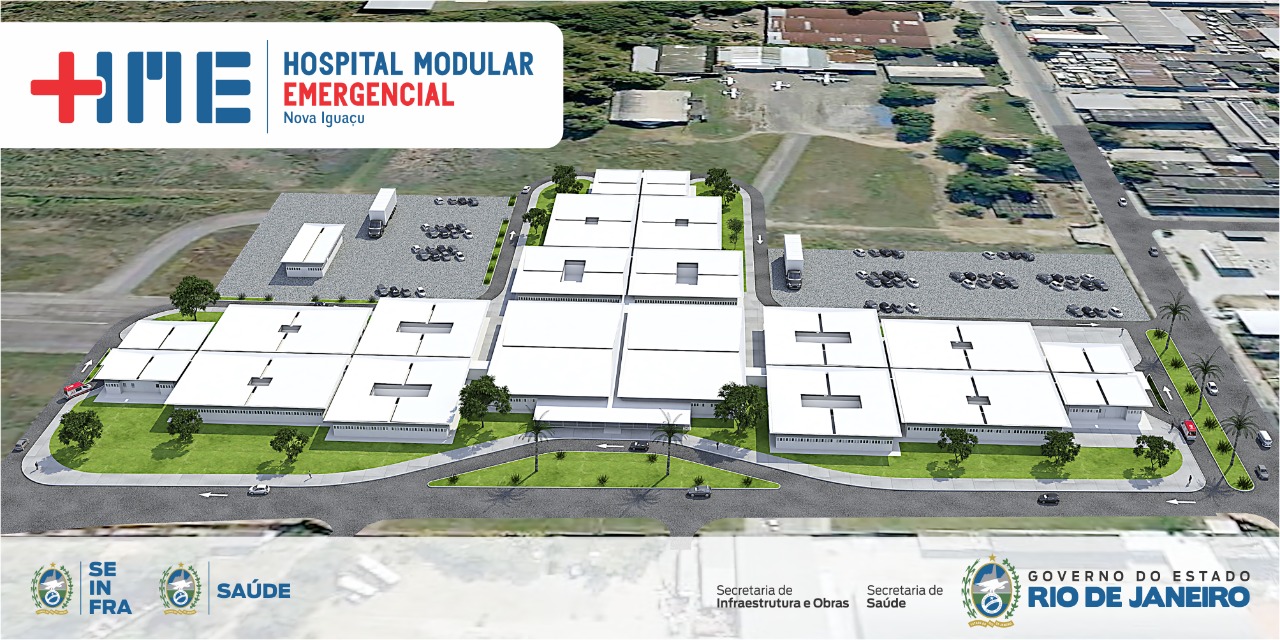 Hospital Modular de Nova Iguaçu, no Rio de Janeiro