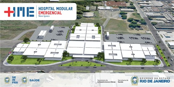 Hospital Modular de Nova Iguaçu, no Rio de Janeiro