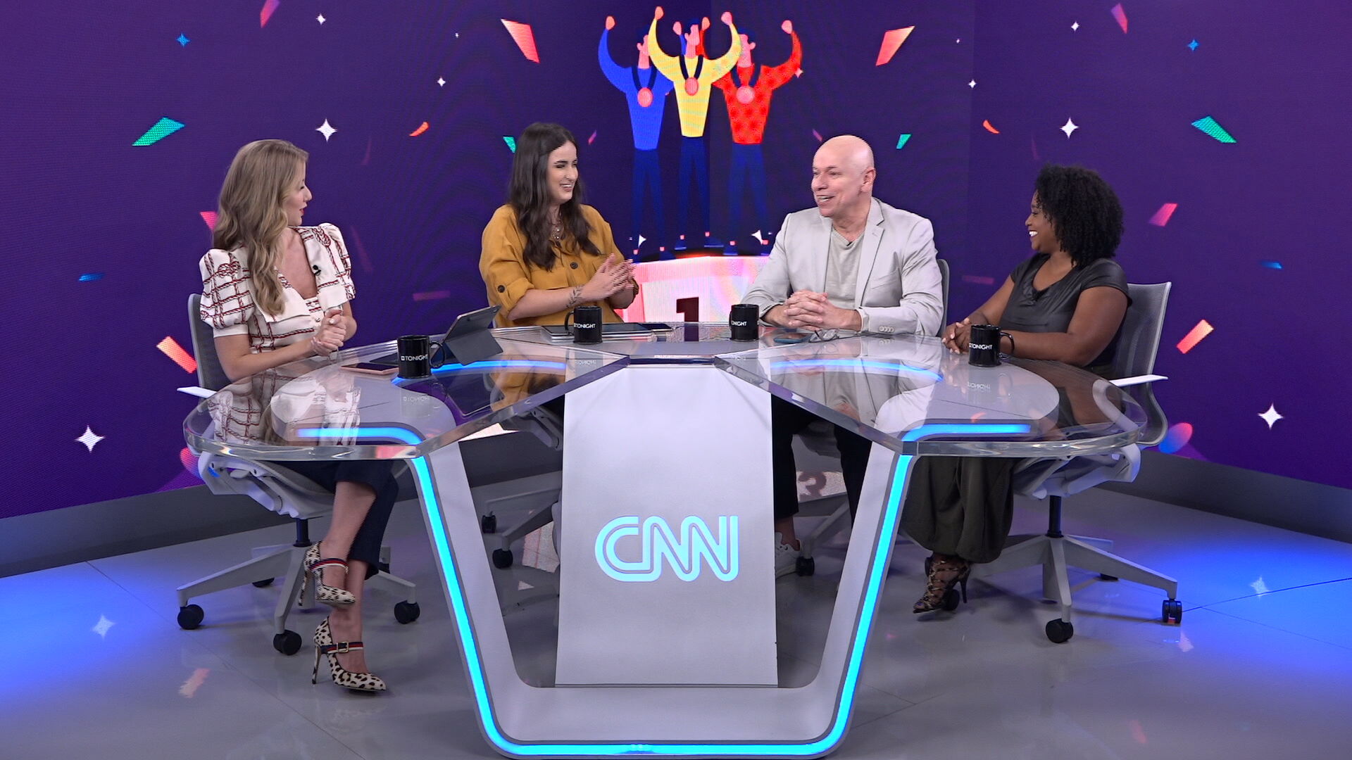 CNN Tonight, talk show apresentado por Mari Palma, Gabriela Prioli e Leandro Kar