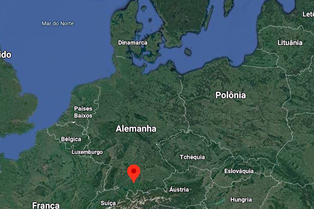 Localização de Memmingen, na Alemanha