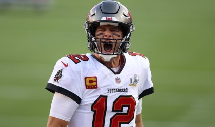 Tom Brady em açõa na NFL