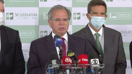 Ministro da Economia, Paulo Guedes, fala sobre o projeto de autonomia do Banco C