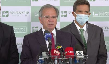 Ministro da Economia, Paulo Guedes, fala sobre o projeto de autonomia do Banco C