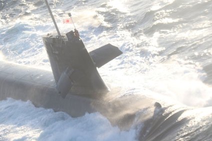 O submarino Soryu da Força de Autodefesa Marítima do Japão 