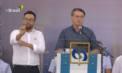 O presidente Jair Bolsonaro durante evento no Maranhão nesta quinta-feira