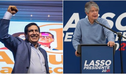 Andrés Arauz e Gullermo Lasso