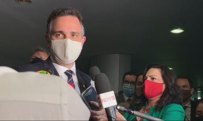 Rodrigo Pacheco (DEM-MG), presidente do Senado (11.fev.2021)