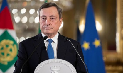 Mario Draghi em Roma