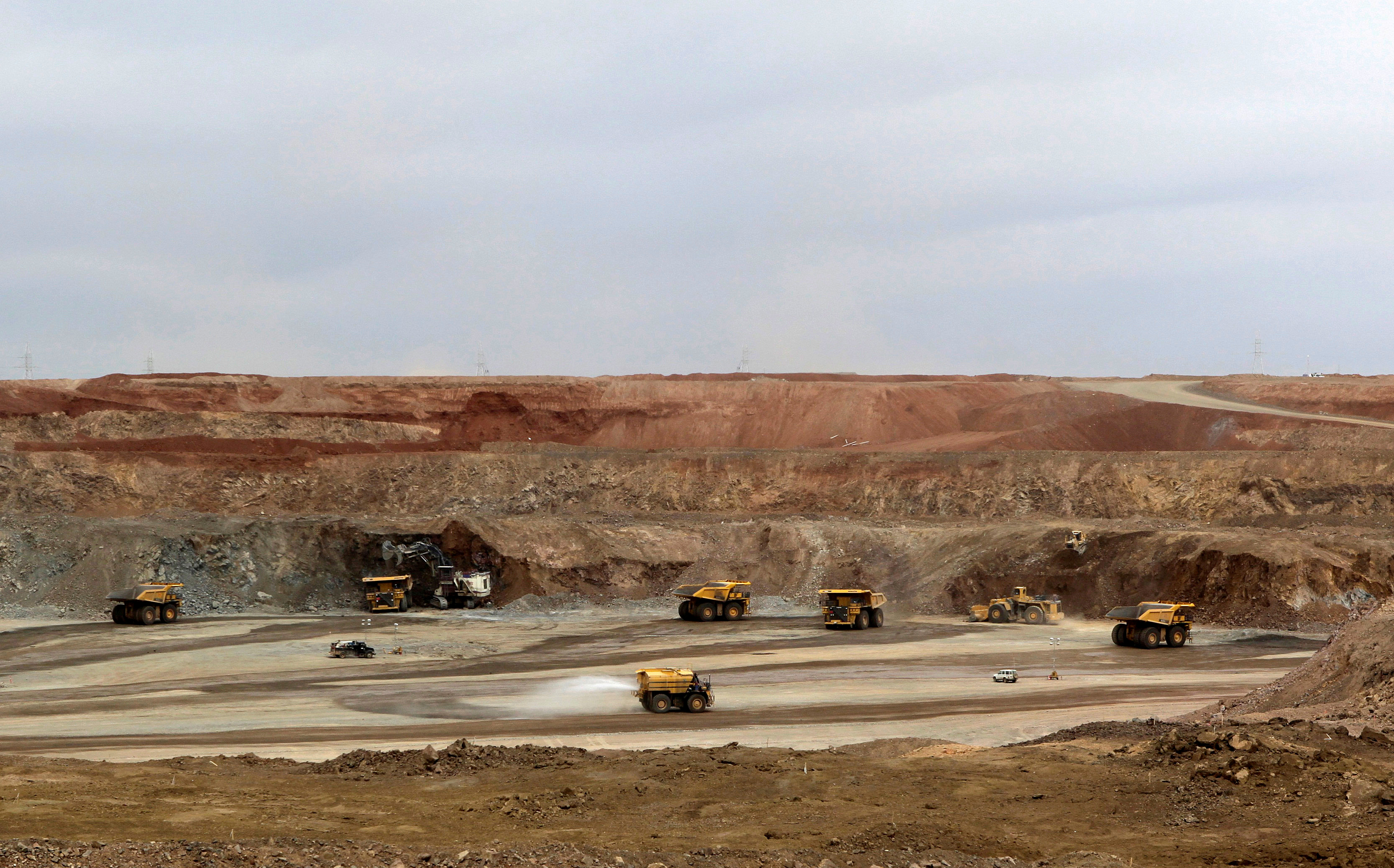 Vista de operação de mineração. 23/6/2012.