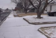 Nevasca atinge as cidades de Houston e Nova Orleans, nos Estados Unidos