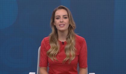 A comentarista Maria Fernanda Saad no quadro Liberdade de Opinião