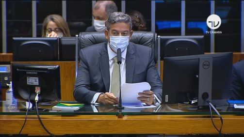 O presidente da Câmara, Arthur Lira (19.fev.2021)