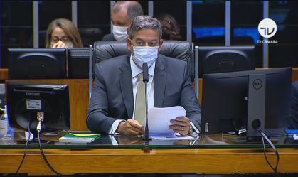O presidente da Câmara, Arthur Lira (19.fev.2021)