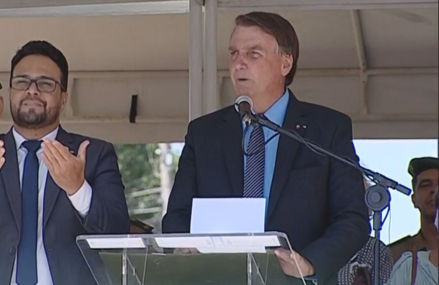 Jair Bolsonaro na cerimônia de formatura dos Cadetes (EsPCEx), em Campinas (SP)