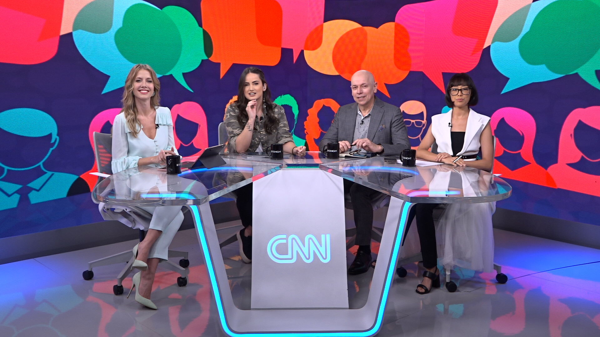 CNN Tonight, talk show apresentado por Mari Palma, Gabriela Prioli e Leandro Kar