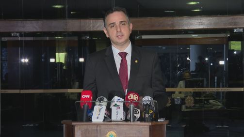 O presidente do Senado, Rodrigo Pacheco (DEM-MG)