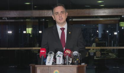 O presidente do Senado, Rodrigo Pacheco (DEM-MG)