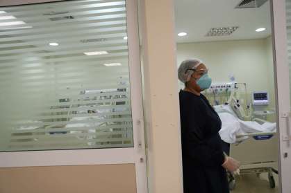 UTI de hospital em São Paulo em meio à pandemia da Covid-19