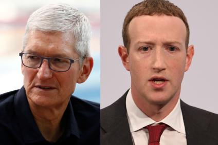 Mark Zuckerberg e Tim Cook