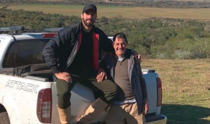 Pai dos goleiros Alisson e Muriel morre afogado em barragem no interior do RS