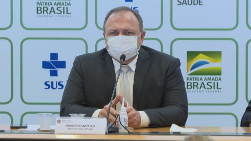 O ministro da Saúde, Eduardo Pazuello (25.fev.2021)