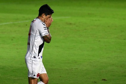 German Cano, do Vasco da Gama, durante partida contra o Goiás