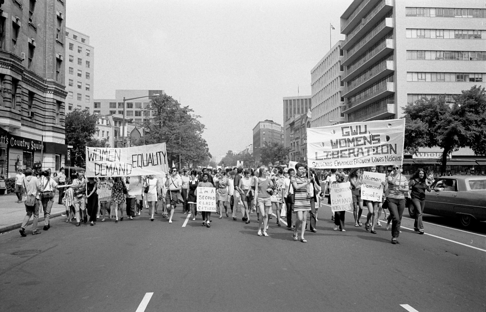 Greve de mulheres impulsionada pelo movimento feminista em Washington D.C.