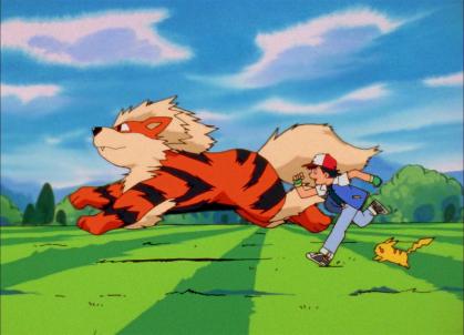 Cena da primeira abertura de Pokemon