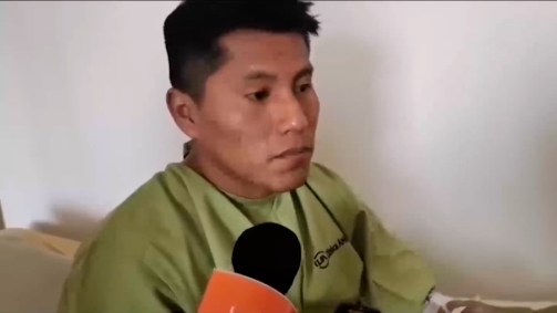 Edwin Tumiri escapou com vida de acidente de ônibus na Bolívia