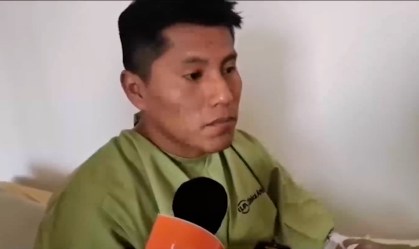 Edwin Tumiri escapou com vida de acidente de ônibus na Bolívia