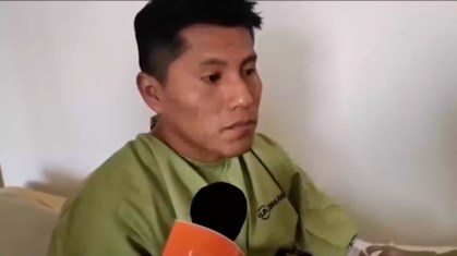 Edwin Tumiri escapou com vida de acidente de ônibus na Bolívia